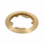 PREMISE WIRING S3182 Round Carpet Flange, 5-1/4 in W, For Use With Flush Floor Box, Brass