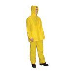 PIP® FALCON™ 201-250/L 3-Piece Rainsuit, L, Yellow, PVC, 48 in Waist, 30 in L Inseam, Detachable Hood