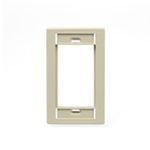 QuickPort® 41290-SMI Wallplate, 1 Gang, 4-1/2 in H x 2-3/4 in W, ABS Plastic, Ivory