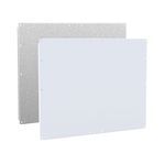 Hoffman A61P68N A38P Rectangular Enclosure Panel, 68 in W x 61.16 in H, 12 ga Steel, White