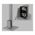 Hoffman SYSPEND™ FLOORPOST VM4 Floor Post With Junction Box, 11.9 in L x 11.9 in W x 74 in H, For Use With SYSPEND™ VL and VHD Motion Arms, Steel