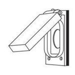 Killark® FCLN Cover With Gasket, 2.156 in Dia, Receptacle Cover, Cast Aluminum