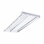 Columbia Lighting VersaBay® LHA4-654-NST-24EPU Solid Top High Bay Fixture, (6) Fluorescent Lamp, 120/277 VAC, High Gloss Baked White Enamel Housing