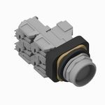 Allen-Bradley 800TC-FXQ24XA5 800T PB, 30mm Push Pull Device, Maintained, Mushroom Head, No Twist Release, 24V AC/DC, 2 Pos., Std Mushroom Cap, No Legend on Cap, No Cap, 1 NCLB Std Contact, Full Volt. Type, Incandescent, 1 NCLB Std Contact