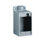 Killark® FD-2 Type FD Dead End Deep Cast Device Box, Copper-Free Aluminum, 28 cu-in Capacity, 1 Gang, 1 Outlet, 2-7/8 in H x 2-7/8 in W Dimensions