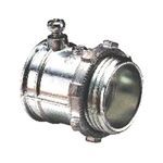 Bridgeport® 232-DC2 Conduit Connector, 1 in Trade, Die Cast Zinc, Ball Burnished/Mirror Smooth