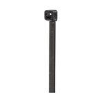 NSI 4500 Type 21 Standard Cable Tie, 4-3/4 in L x 0.187 in W x 0.05 in THK, 50 lb Load, Nylon 6.6, Black