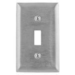 PREMISE WIRING SS1 Standard Wallplate, 1 Gang, 4.5 in H x 2.87 in W, 302/304 Stainless Steel, Metallic