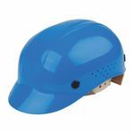 North® BC86070000 Front Brim Bump Cap, Universal, Sky Blue, HDPE, 4-Point Pinlock Suspension