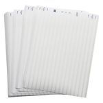 Brady® LaserTab® LAT-2-747-10 Square Sign and Label Blank, 3/8 in W, White Legend/Background, B-747 Polyester
