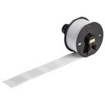 Brady® A62-4-417 Self-Laminating Vinyl Wrap Around Labels for Wraptor™ A6200 Printer Applicator - 1.5" x 1", Roll of 400 Labels, Printable Area: 0.50 in H x 1.00 in W, For Wire Thickness: 10 AWG - 6 AWG, Color: White, Clear