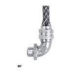 Hubbell® 7401076 Deluxe Cord Grip With Stainless Steel Mesh, 1/2 in Trade, 1/4 to 3/8 in Cable Openings, Aluminum