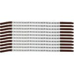 Brady® SCN15-8 Clip Sleeve™ Pre-Printed Wire Marking Sleeve, 0.154 to 0.177 in Wire, Nylon, 8 Legend