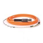 Rockwell Automation SpeedTEC Cable, Motor Power With Brake Wires, SpeedTec DIN Connector, Drive-end, Flying-lead, 16 AWG, Continuous-Flex, 50 Meters
