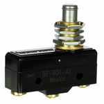 Honeywell MICRO SWITCH™ BZ-RQ1-A2 Premium Large Basic Switch, 250 VAC, 15 A, High Overtravel Plunger Actuator, 1NO-1NC SPDT Contact Configuration, 1 Pole