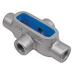 BlueKote® X57 Type X Conduit Body, 1-1/2 in Hub, Form 7 Form, 27.5 cu-in Capacity, Iron, Zinc Plated with Epoxy Powder Coated