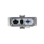 GracePort P-Q7R2-H3R0 PANEL INTERFACE CONNECTOR WITH DB-9 F/M, RJ45, PANEL MOUNT HOUSING, UL TYPE 4, SIMPLEX OUTLET, NO CB