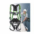 Miller® by Honeywell AirCore™ ACA-QC/UGN Lightweight Unisex Harness, L/XL, 400 lb Load, Polyester Strap, Quick-Connect Leg Strap Buckle, Quick-Connect Chest Strap Buckle, Cam Shoulder Strap Buckle, Aluminum Hardware, Green