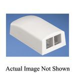 Panduit® NetKey™ NK2BXIW-A Elongated Outlet Box, Keystone Module, 2 Module, For Use With LD3, LDP3, LD5 and LDP5 Pan-Way Raceways, Surface Mount, ABS