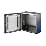 nVent HOFFMAN CONCEPT™ CSD16208EMCSS CWSEM 1-Door Type EMC Wall Mount Enclosure, 16 in L x 20 in W x 8 in D, NEMA 4X, 304 Stainless Steel