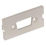 PREMISE WIRING iSTATION™ IMBDS1OW 1U 15/9-Pin D-Sub HDMI AV Blank Module, Unloaded Module, Snap-On/Surface Mount, Molded ABS, Off-White