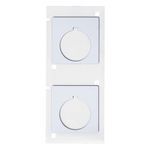 Brady® BMP® 71 TLS 2200® PTLEP-169-593 Raised Panel Square Pushbutton Label, 1.8 in W, White Legend/Background, B-593 Polyester