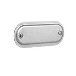 Killark® CorroSAFE 7® Duraloy® 7 470SA Conduit Body Cover With 316 Stainless Steel Screw, 1-1/4 in Hub, For Use With: Duraloy 7® Series Fitting, Stamped Aluminum, Natural