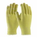 PIP® Kut-Gard® 07-K320-L Medium Weight Unisex Cut-Resistant Gloves, L, Uncoated Coating, Kevlar® Cotton Plated, Elastic Knit Wrist Cuff, Resists: Cut, ANSI Cut-Resistance Level: A1