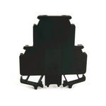 Rockwell Automation 1492-H Finger-Safe Terminal Blocks, H-Block,Code 2,Black,No Bulk Pack (Single Block)
