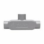 Crouse-Hinds Condulet® T25 Type T Conduit Body, 3/4 in Hub, 5 Form, 7.3 cu-in Capacity, Die Cast Copper-Free Aluminum, Epoxy Powder Painted