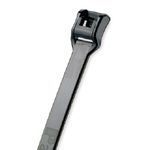 Panduit® Belt-Ty™ ILT2S-M0 In-Line Standard Weather-Resistant Cable Tie, 8.3 in L x 0.19 in W x 0.05 in THK, Nylon 6.6, Black