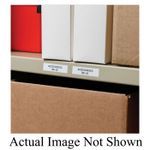 Brady® MC-750-595-WT-BK Label Tape Cartridge, 3/4 in W, Black on White Legend/Background, B-595 Vinyl