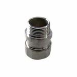 Calbrite™ S20500MC00 Male EMT Compression Connector, 1/2 in Trade, For Use With Stainless EMT Conduit, Stainless Steel