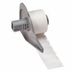 Brady® M71-17-498 CleanLift® Repositionable Printer Label, 1/2 in L x 1 in W, White Legend/Background, B-498 Vinyl Cloth