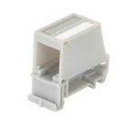 Panduit® CADIN1BL Mini-Com® Fiber Optic Adapter, UTP, STP, Fiber Optic, A/V Connector, 35 mm DIN Rail Mount