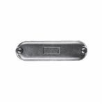 Crouse-Hinds Condulet® BG88 Blank Cover With Round Neoprene Gasket, 2-1/2 in, 3 in Hub, For Use With: Mogul Series Conduit Bodies Except BUBXL, Feraloy® Iron Alloy, Electro-Galvanized/Aluminum Acrylic Painted