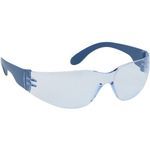 PIP® 250-01-D553 Fogless 360 Z12 Metal Detectable Safety Glasses, Light Blue Lens, Bouton Rimless Frame, Clear