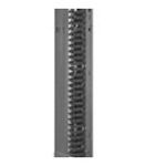 Panduit® Patchrunner® PR2VFD06 Vertical Single Sided Manager With Doors, 83.88 in H x 6 in W x 12 in D, Steel, Black