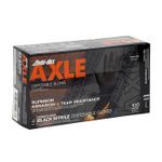 PIP® Ambi-dex® Axle 63-632PF/M Disposable Nitrile Glove, Powder Free with Textured Grip - 4 mil, M, 9.4 in L, Ambidextrous Hand, Black, Industry Grade