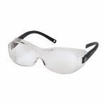 Pyramex® S3510STJ OTS® Lightweight OTG Unisex Protective Glasses, Anti-Fog Lens Coating, Clear Lens, Black Frame, Polycarbonate Frame, Polycarbonate Lens, Specifications Met: ANSI Z87.1-2003