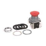 Rockwell Automation 800T-D6A4 Non-Illuminated Pushbutton, 30.5 mm, 2NC Contact Configuration, Mushroom Head Operator, Red