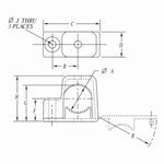 Carlon® E978EC-CAR Non-Metallic Conduit Support Strap, 3/4 in, For Use With 3/4 in PVC Conduit, PVC