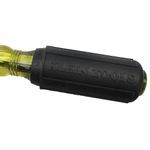 Klein® 600-4 Screwdriver, Keystone Point, 1/4 in Point, Steel Shank, 8-11/32 in OAL, Acetate Handle, Black Oxide/Polished Chrome, Specifications Met: ASME Specified, Insulated: No, No ESD-Safe