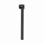 NSI 141200 1-Piece Bent Tail Cable Tie, 15 in L x 0.3 in W x 0.076 in THK, Nylon, UV Black