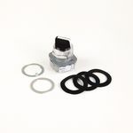 Allen-Bradley 800T-H2HV 800T PB, 30mm Selector Switch, 2 Position Selector Switch, Std Cam, 1 NO 1 NC PenTUFF Contacts, 1 NO 1 NC PenTUFF Contacts, 1 NO 1 NC PenTUFF Contacts, Std Knob Maintained, White Insert, Device with Packaging