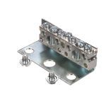 Siemens ECLX069M Ground Bar With (5) Small Connector, 2-5/6 in L, 14 to 1/0 AWG, 14 to 10 AWG, 14 to 6 AWG, 14 to 12 AWG Aluminum/Copper Conductor, For Use With: Rock Solid™ Loadcenter