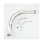 Picoma® EL904 Conduit Elbow, 4 in Trade, 90 deg, Aluminum, Galvanized