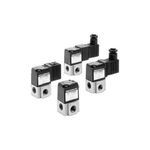 SMC® VT307-5DZ1-02 VT307 3-Port Poppet Valve, 1/4 in Nominal, G End Style, 0.7 MPa Pressure, 0.17 Cv Flow Rate, Die-Cast Aluminum Body