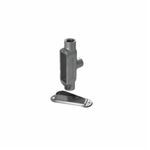 Calbrite™ S60700TB00 Type TB Conduit Body With Cover, Gasket, 3/4 in Hub, 8, 9 cu-in, 316 Stainless Steel, Polished