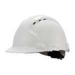 JSP® 280-AHS150V-50 280-AHS150V Head Protection Hard Hat, HDPE, Polyester Textile Strap Suspension, ANSI Electrical Class Rating: Class C, ANSI Impact Rating: Type II, Wheel Ratchet Adjustment
